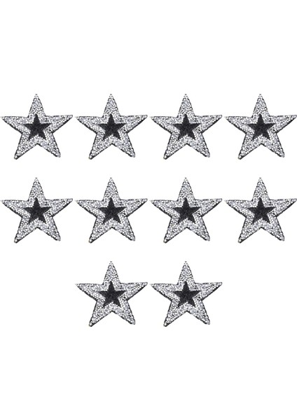 10 Adet Rhinestone Yamaları Aplike Yama Onarımı Rhinestones Parıltı Takılar (Yurt Dışından)