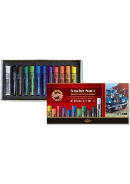 Kohinoor Toison D'or Extra Soft Pastel Boya (Kalın) 12 Renk