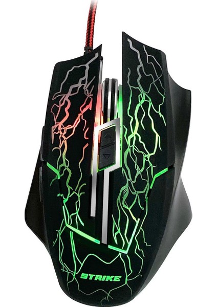 Strike 0590 RGB Kablolu Gaming Mouse Siyah