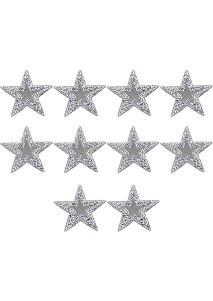 10X Rhinestone Yıldız Yamaları Aplike Onarım Dikiş Aksesuarları (Yurt Dışından)