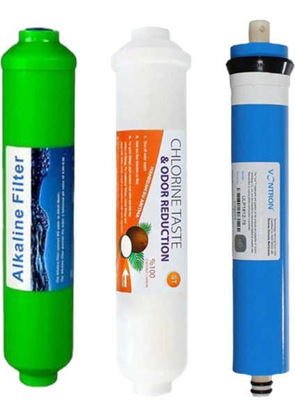 Su Arıtma Filtre Seti 7 Li Çift Spun Vontron Mineral Alkali modelleri