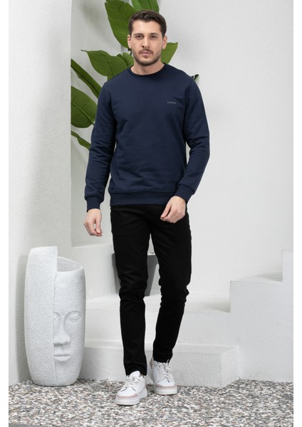 Hitch Erkek Uzun Kol Bisiklet Yaka Sweatshirt