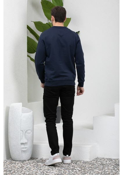 Hitch Erkek Uzun Kol Bisiklet Yaka Sweatshirt