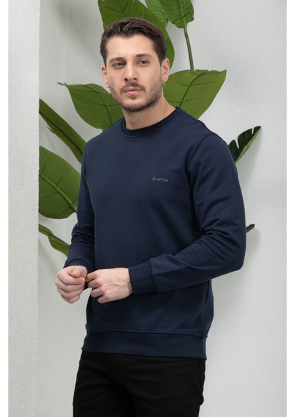 Hitch Erkek Uzun Kol Bisiklet Yaka Sweatshirt