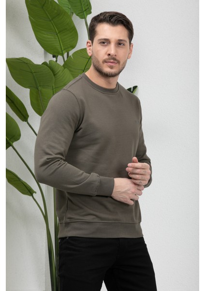 Hitch Erkek Uzun Kol Bisiklet Yaka Sweatshirt