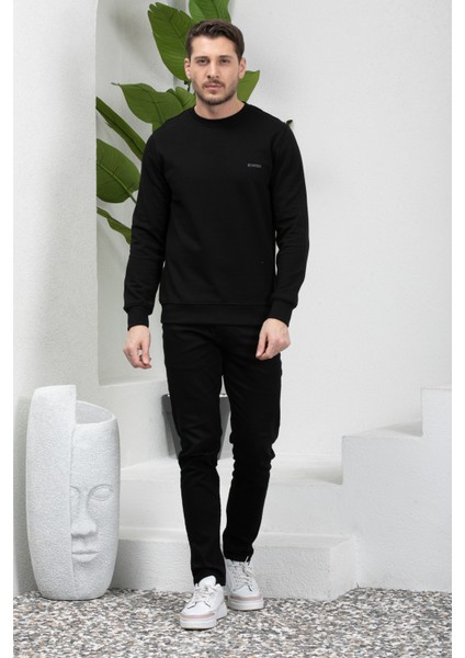 Hitch Erkek Uzun Kol Bisiklet Yaka Sweatshirt