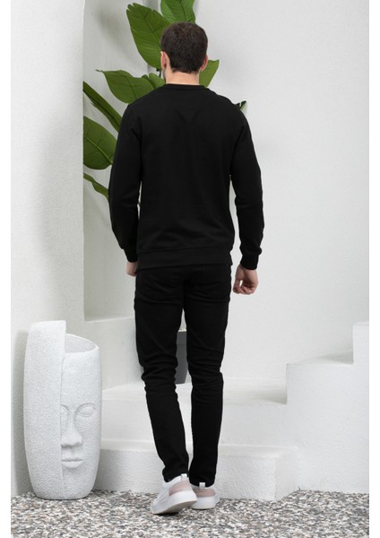 Hitch Erkek Uzun Kol Bisiklet Yaka Sweatshirt modelleri