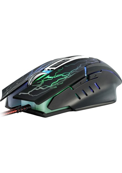 Strike 0590 RGB Kablolu Gaming Mouse Siyah