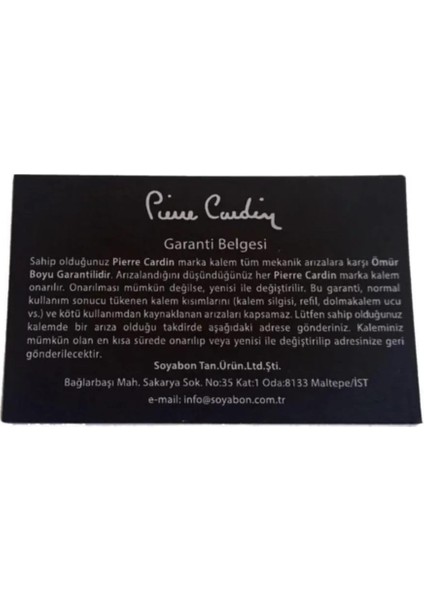 Kişiye Özel Pierre Cardin Tükenmez Kalem modelleri