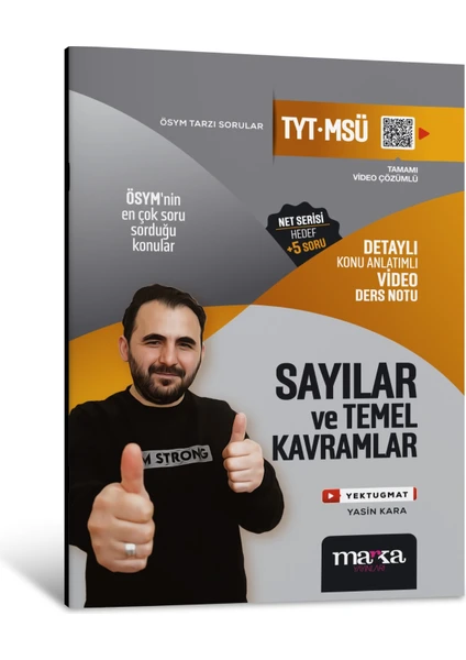 Marka Yayınları 2025 TYT – MSÜ Sayılar ve Temel Kavramlar Detaylı Konu Anlatımlı Ders Notu