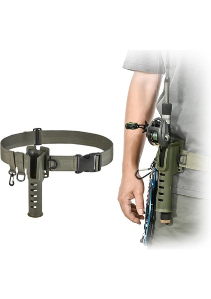 Ayarlanabilir Olta Çubuğu Tutucu Bel Kemeri/ Hafif Balıkçılık Dövüş Kemerleri Yeşil (Yurt Dışından) modelleri