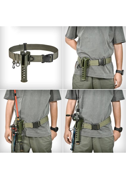 Ayarlanabilir Olta Çubuğu Tutucu Bel Kemeri/ Hafif Balıkçılık Dövüş Kemerleri Yeşil (Yurt Dışından) indirimleri