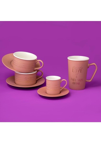 Joy Pembe Çay Fincan Takımı fiyatları