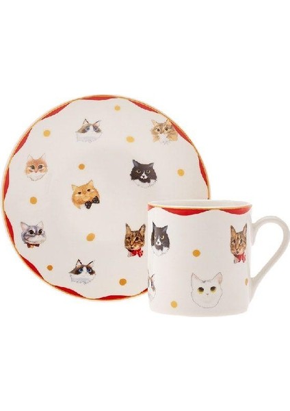 Gato 6 Kişilik Kahve Fincan Takımı 80 Ml
