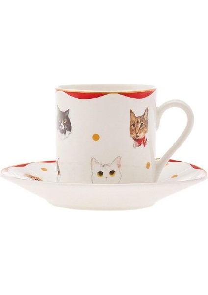 Gato 6 Kişilik Kahve Fincan Takımı 80 Ml