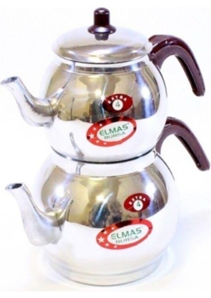 Süzgeçli Alüminyum Çaydanlık Küre Yuvarlak Çaydanlık Mini Boy