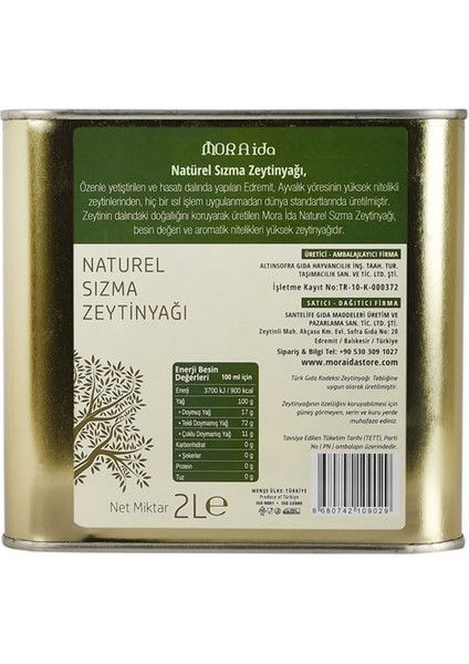 Naturel Sızma Zeytinyağı 2 Lt