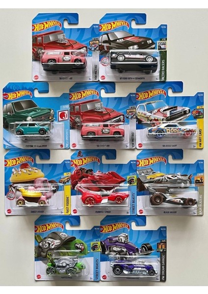 Hot Wheels 10'lu Başlangıç Seti - Onlu Farklı Model Araba