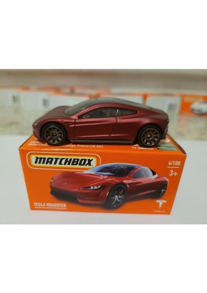 Tesla Roadster Kırmızı 1:64 Ölçek Marka 4/100 modelleri