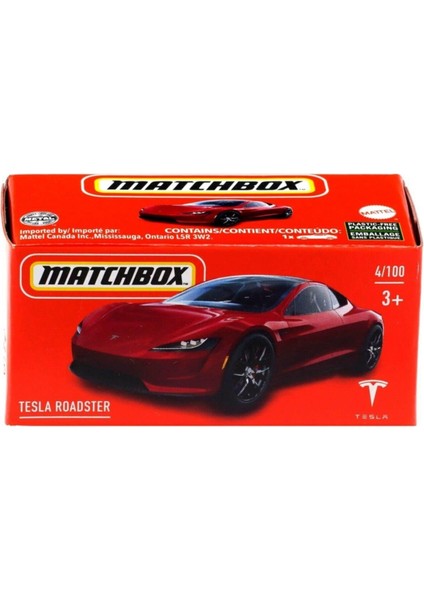 Tesla Roadster Kırmızı 1:64 Ölçek Marka 4/100 fırsatları