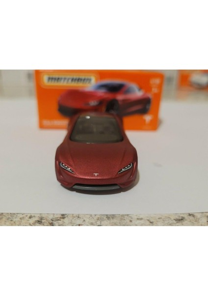 Tesla Roadster Kırmızı 1:64 Ölçek Marka 4/100 indirimleri