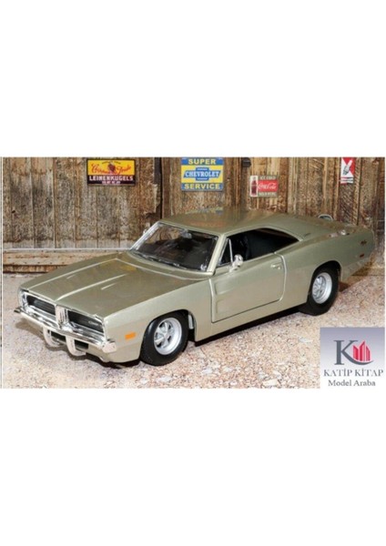 1969 Dodge Charger R/t Gri 1/25 Model Araba