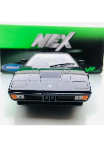 1978 Bmw M1 Dark Blue 1:24 Ölçek Welly Marka