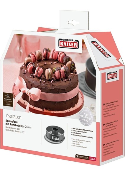 Kaıser Inspıratıon Kelepçeli 2 Tasarım Tabanlı Borulu Kek Kalıbı 26 cm fiyatları