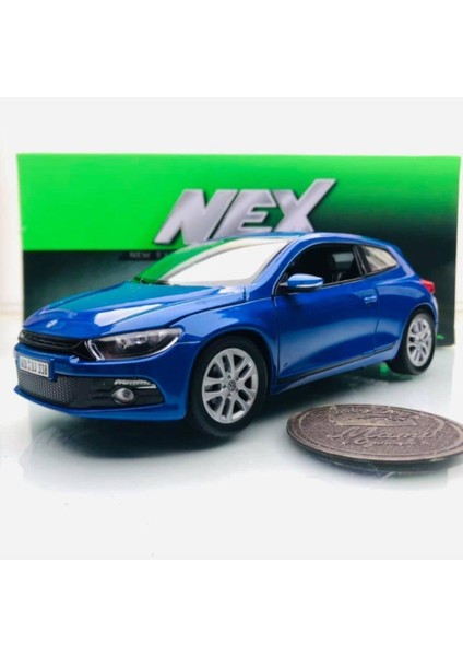2009 Volkswagen Scirocco White 1:24 Ölçek Welly Marka