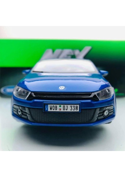 2009 Volkswagen Scirocco White 1:24 Ölçek Welly Marka modelleri