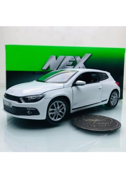 2009 Volkswagen Scirocco White 1:24 Ölçek Welly Marka