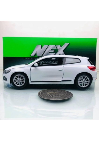 2009 Volkswagen Scirocco White 1:24 Ölçek Welly Marka indirimleri