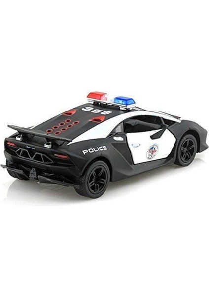 Lamborghini Sesto Elemento Çek Bırak Diecast Model Polis Arabası Sesto modelleri