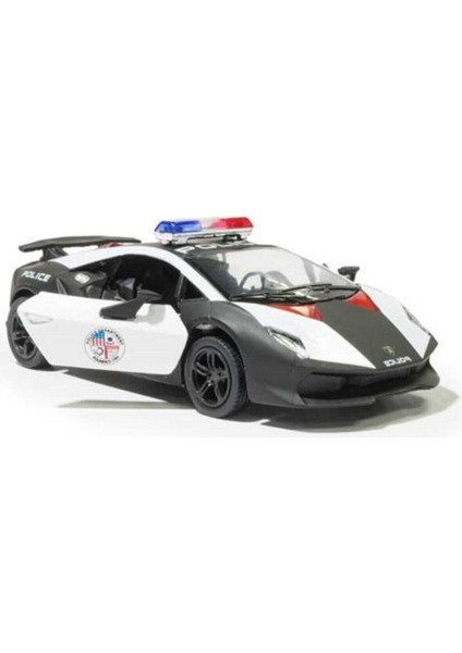 Lamborghini Sesto Elemento Çek Bırak Diecast Model Polis Arabası Sesto fırsatları