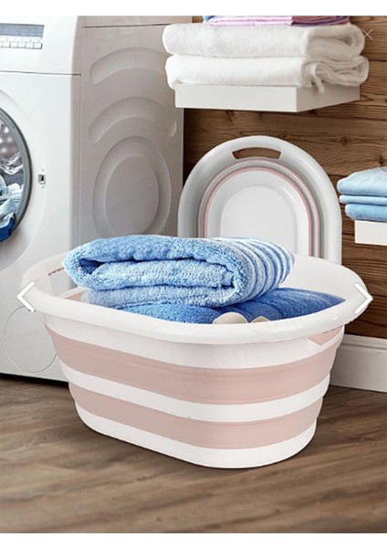 Akordion Özellikli Magic Ev Katlanır Çamaşır Sepeti (Oyuncak Sepeti) 25 Litre