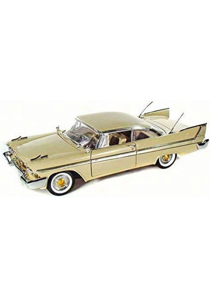 Motor Max 1:18 1958 Plymouth Fury Model Araba Krem