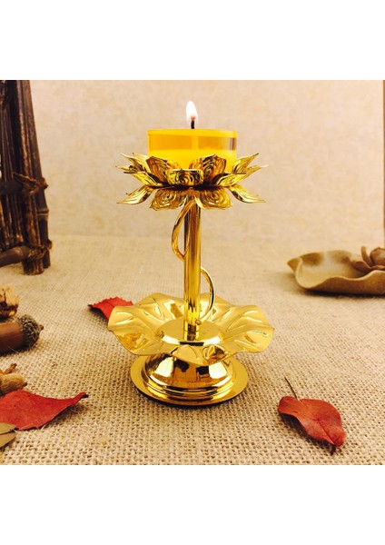Dekoratif Lotus Mum Tutucusu 8X8X11CM Altın (Yurt Dışından) indirimleri