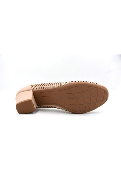 Topuklu File Detaylı Günlük Kadın Ayakkabı Nut fırsatları