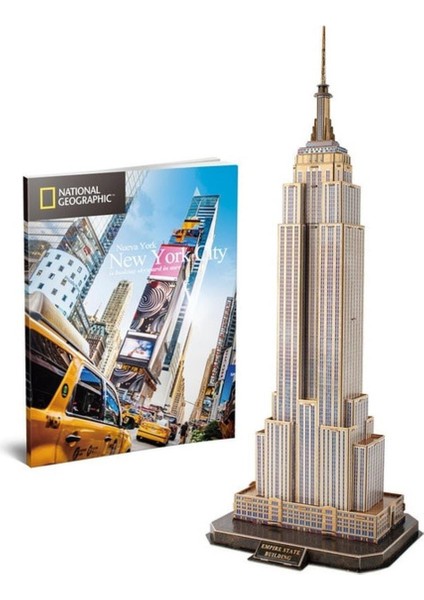 Cubic Fun 66 Parça 3D National Geographic - Empire State Binası - Abd Puzzle