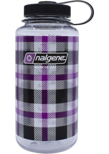 32OZ Wide Mouth Purple Plaid