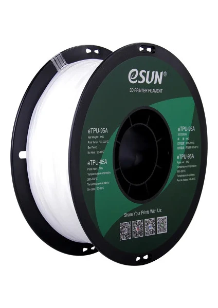 Esun eTPU-95A Filament Beyaz