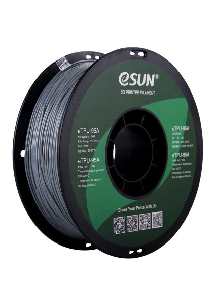 1,75 mm ETPU-95A Esnek TPU Filament (1 Kg)