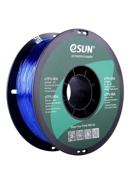 Esun 1,75 mm ETPU-95A Esnek TPU Filament (1 Kg)