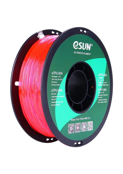 Esun 1,75 mm ETPU-95A Esnek TPU Filament (1 Kg)