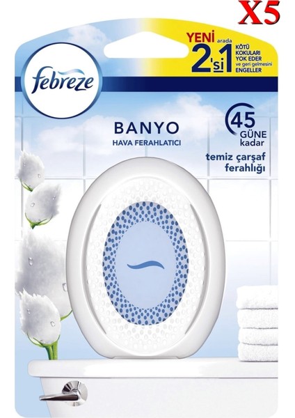 Banyo Temiz Çarşaf Ferahlığı 7.5 ml X5
