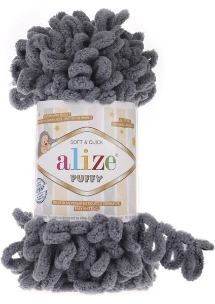 5 Adet Puffy 87 Koyu Gri 5 Adet Alize