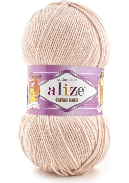 Cotton Gold 5 Adet %55 Pamuk - %45 Akrilik / 100 gr - 330 M 401 Ten