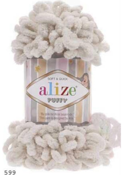 Alize Puffy 599 ( 5 Adet x 100 Gr.) El Örgü Ipi