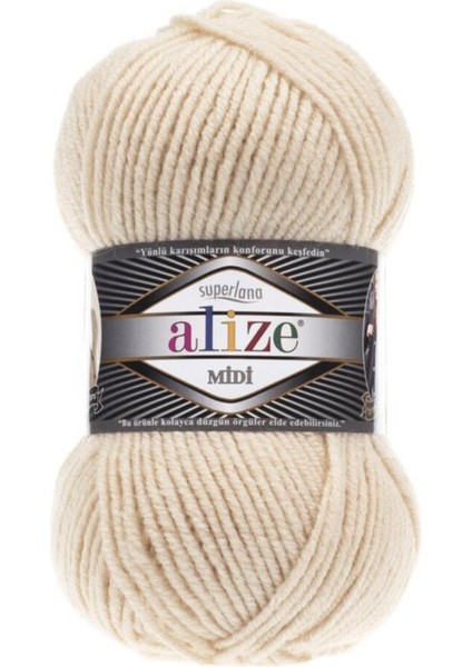 Alize Süperlana Midi Örgü Ip 310 100GR x 5 Adet Alize Süperlana Midi fiyatları