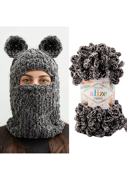 Puffy El Örgü Ipi 5 Li Paket 799 Panda